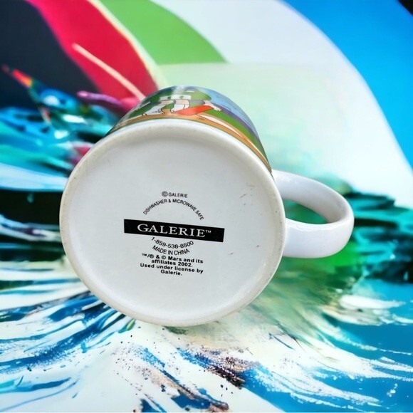 M&M’s Baseball/Basketball Coffee Tea Drink Mug Green & Yellow Sport Memorabilia - Picture 6 of 6